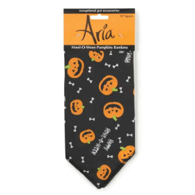 AR Howl-O-Ween Pumpkins Bandana Blk