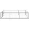 Dog Kennel Silver 64.6 ft² Steel