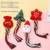 3pcs Christmas training dog teeth cleaning knot cute cartoon bite toys Christmas pet toys dog toys cat toys