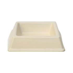 Square Bamboo Bowl (Color: Cream)