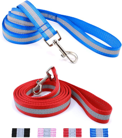 Da Boon Original Double-Sided Reflective Leash (Color: Red)