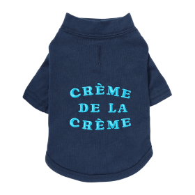 The Essential T-Shirt - Creme de la Cr?me (Color: Midnight Blue, size: small)