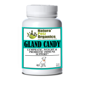 Gland Candy Omega 3 & 6 Lymphatic, Weight & Probiotic Immune Support * (size: DOG/ 90 caps / 500 mg.)