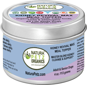 Kidney Revival Max Meal Topper* Master Blend Kidney Cleanse & Support* Adult And Senior Dogs & Cats* (size: 4 Oz.)