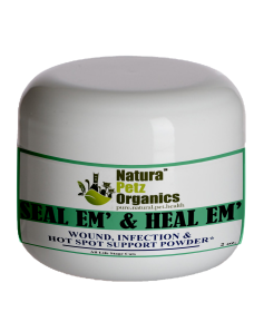 Seal Em And Heal Em Powder Dog, Cat & Small Animal*  Wound, Infection & Hot Spot Support* (size: CAT 2 oz/ 350 mg.)