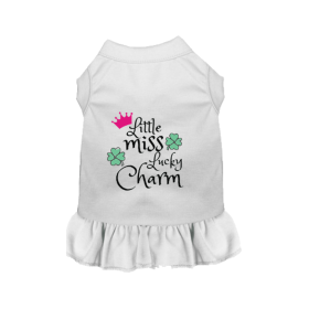 Little Miss Lucky Charm (Color: White, size: X Small)