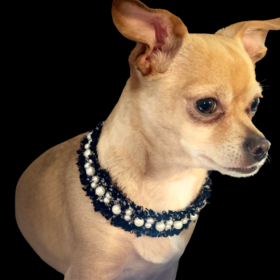 Luxurious Tweed Collar (size: X Small)