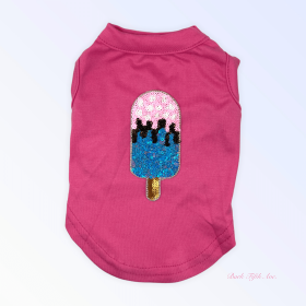 My Favorite Summer Treats- Blue Ice Cream (Color: Hot Pink, size: X Small)