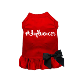 #Influencer Dress (Color: Red, size: X Small)