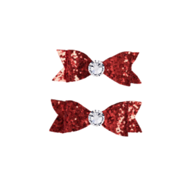 Glitter & Glam Bows (Color: Red)