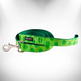 Polka Dot Dog - Monotone Leads (Color: Green, size: THIN Lead 5/8" width- 5' length)