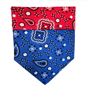 Sport Bandana (Color: Red/Blue Bandana, size: large)