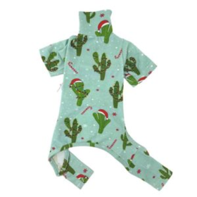 Christmas Cactus PJ (Color: Multi, size: X-Small)