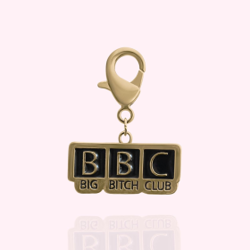 "BBC: Big Bitch Club" Dog Collar Charm (Color: gold)