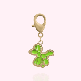 Balloon Dog Collar Charm (Color: gold)