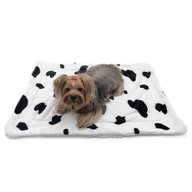 Ultra Plush Moo Cow Blanket (Color: White, size: 30" x 20")