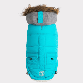 GF Pet  Winter Sailor Parka (Color: Aqua, size: 2XL)