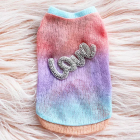 Love Sweater (Color: Rainbow, size: XXS)