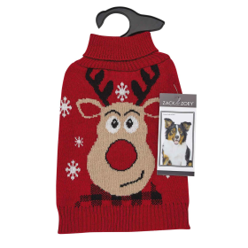 ZZ Red Reindeer Sweater (size: L)